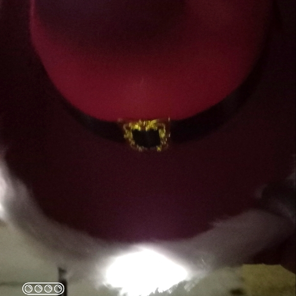 LED Light Blinking Cowboy Santa Hat - Picture 10 of 16